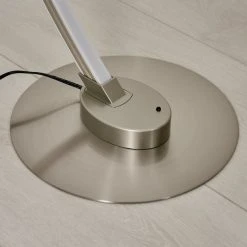 Hofstein Scar RGB Bogenlampe LED Nickel-Matt, 1-flammig, Fernbedienung, Farbwechsler -LED Leuchten Verkäufe 2022 scar rgb bogenlampe h3266052 do4 9