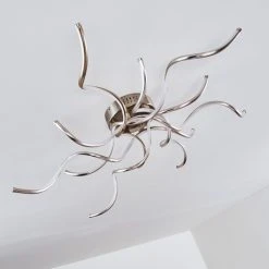 Hofstein Scugog Deckenleuchte LED Nickel-Matt, 6-flammig -LED Leuchten Verkäufe 2022 scugog deckenleuchte h3009932 15