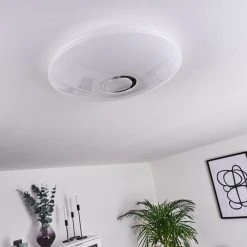 Hofstein Seabrook Deckenleuchte LED Wei&szlig;, Glitzereffekt, 2-flammig, Fernbedienung, Farbwechsler -LED Leuchten Verkäufe 2022 seabrook deckenleuchte h3419014 11