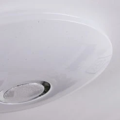 Hofstein Seabrook Deckenleuchte LED Wei&szlig;, Glitzereffekt, 2-flammig, Fernbedienung, Farbwechsler -LED Leuchten Verkäufe 2022 seabrook deckenleuchte h3419014 2