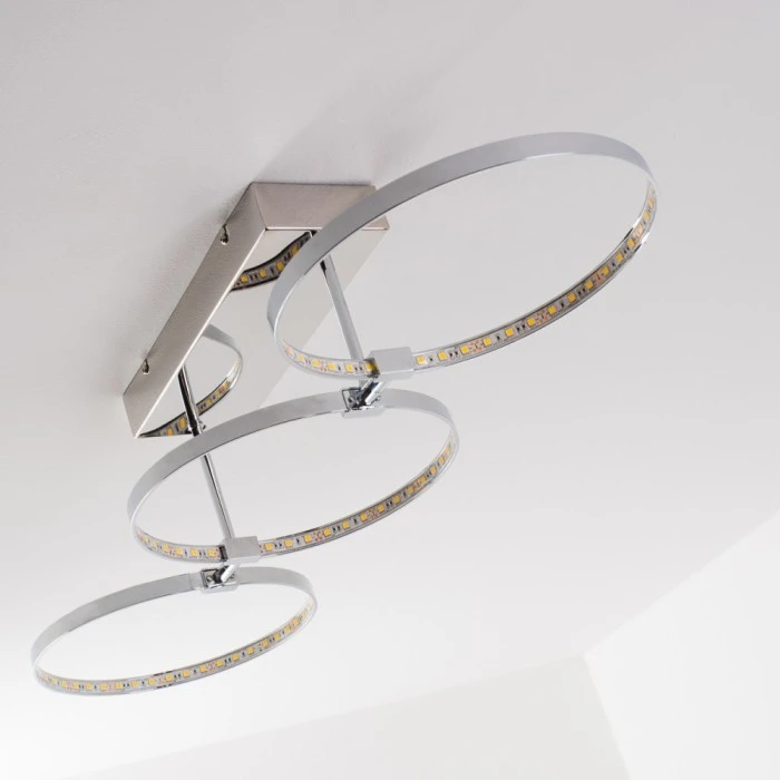 Hofstein Sepino Deckenleuchte LED Chrom, 1-flammig 6 Hofstein Sepino Deckenleuchte LED Chrom, 1-flammig – Bild 6