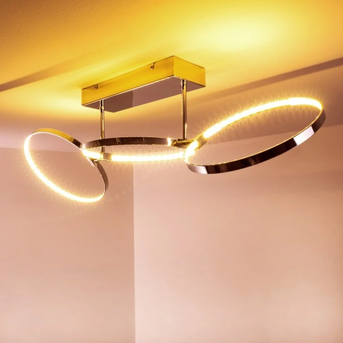 Hofstein Sepino Deckenleuchte LED Chrom, 1-flammig 7 Hofstein Sepino Deckenleuchte LED Chrom, 1-flammig – Bild 7