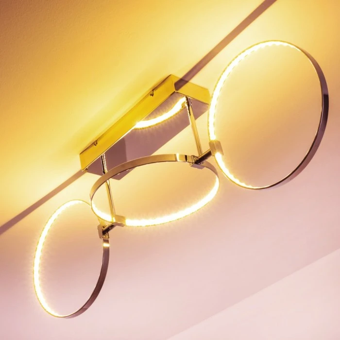 Hofstein Sepino Deckenleuchte LED Chrom, 1-flammig 8 Hofstein Sepino Deckenleuchte LED Chrom, 1-flammig – Bild 8