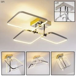 Hofstein Sepino Deckenleuchte LED Chrom, 1-flammig