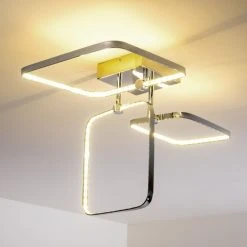 Hofstein Sepino Deckenleuchte LED Chrom, 1-flammig 27 Hofstein Sepino Deckenleuchte LED Chrom, 1-flammig -LED Leuchten Verkäufe 2022 sepino deckenleuchte h165936 10