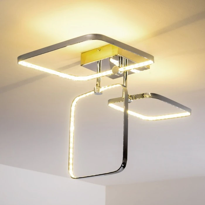 Hofstein Sepino Deckenleuchte LED Chrom, 1-flammig 11 Hofstein Sepino Deckenleuchte LED Chrom, 1-flammig – Bild 11