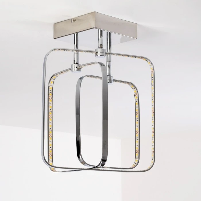 Hofstein Sepino Deckenleuchte LED Chrom, 1-flammig 3 Hofstein Sepino Deckenleuchte LED Chrom, 1-flammig – Bild 3