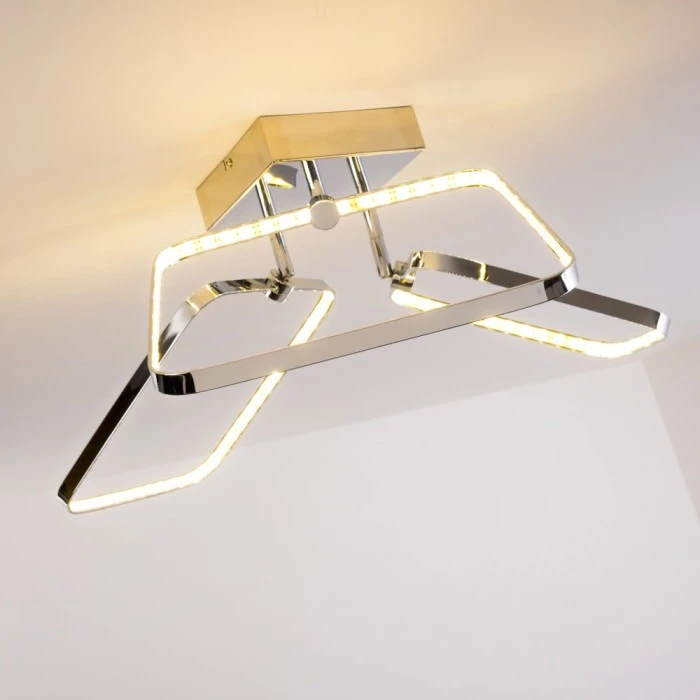 Hofstein Sepino Deckenleuchte LED Chrom, 1-flammig 7 Hofstein Sepino Deckenleuchte LED Chrom, 1-flammig – Bild 7