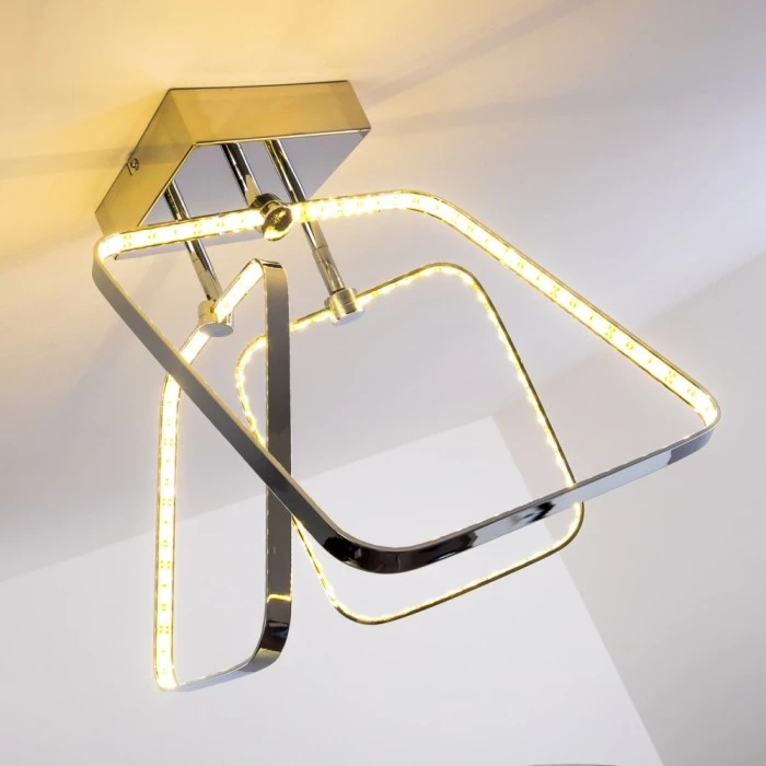 Hofstein Sepino Deckenleuchte LED Chrom, 1-flammig 8 Hofstein Sepino Deckenleuchte LED Chrom, 1-flammig – Bild 8