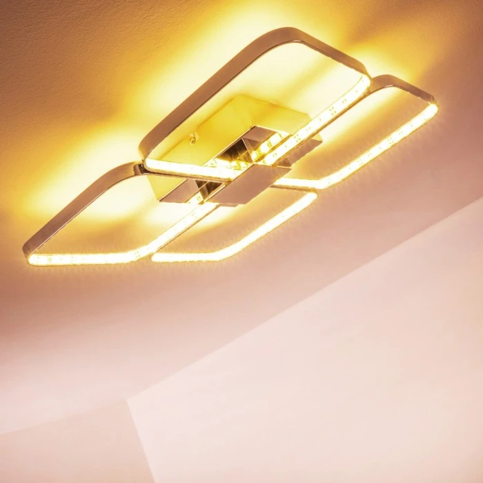 Hofstein Sepino Deckenleuchte LED Chrom, 1-flammig 14 Hofstein Sepino Deckenleuchte LED Chrom, 1-flammig – Bild 14