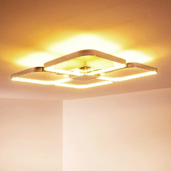 Hofstein Sepino Deckenleuchte LED Chrom, 1-flammig 4 Hofstein Sepino Deckenleuchte LED Chrom, 1-flammig – Bild 4