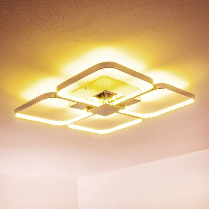 Hofstein Sepino Deckenleuchte LED Chrom, 1-flammig 7 Hofstein Sepino Deckenleuchte LED Chrom, 1-flammig – Bild 7