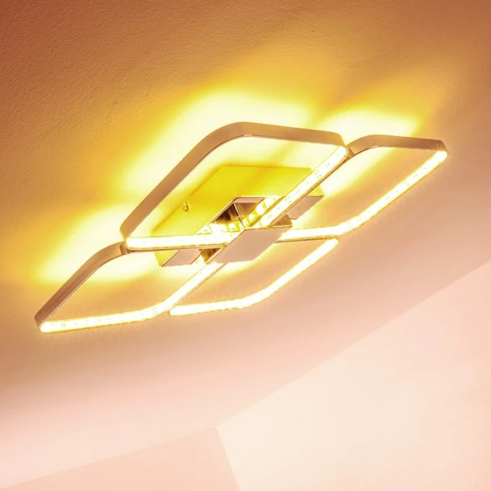 Hofstein Sepino Deckenleuchte LED Chrom, 1-flammig 9 Hofstein Sepino Deckenleuchte LED Chrom, 1-flammig – Bild 9