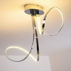 Hofstein Sepino Deckenleuchte LED Chrom, 1-flammig -LED Leuchten Verkäufe 2022 sepino deckenleuchte h165950 7