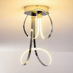 Hofstein Sepino Deckenleuchte LED Chrom, 1-flammig -LED Leuchten Verkäufe 2022 sepino deckenleuchte h165950 9