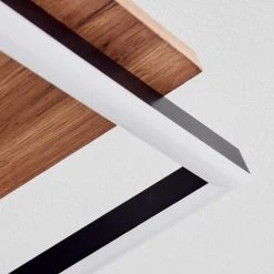 Hofstein Sequeira Deckenleuchte LED Schwarz, Holz hell, Holzoptik, 4-flammig -LED Leuchten Verkäufe 2022 sequeira deckenleuchte h3584781 2