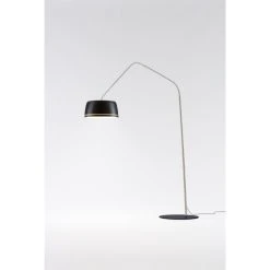 Serien Lighting CENTRAL Bogenlampe LED Chrom, Schwarz, 1-flammig