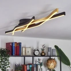 Hofstein Serlande Deckenleuchte LED Schwarz, Gold, 1-flammig 16 Hofstein Serlande Deckenleuchte LED Schwarz, Gold, 1-flammig -LED Leuchten Verkäufe 2022 serlande deckenleuchte h3653210 6