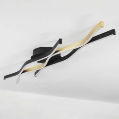 Hofstein Serlande Deckenleuchte LED Schwarz, Gold, 1-flammig 17 Hofstein Serlande Deckenleuchte LED Schwarz, Gold, 1-flammig -LED Leuchten Verkäufe 2022 serlande deckenleuchte h3653210 7