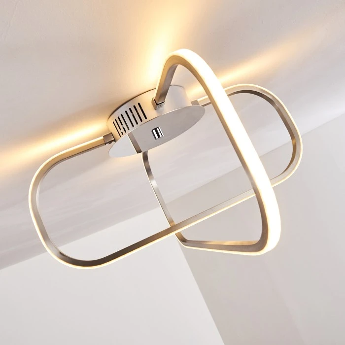 Hofstein Serre Deckenleuchte LED Chrom, 1-flammig 9 Hofstein Serre Deckenleuchte LED Chrom, 1-flammig – Bild 9