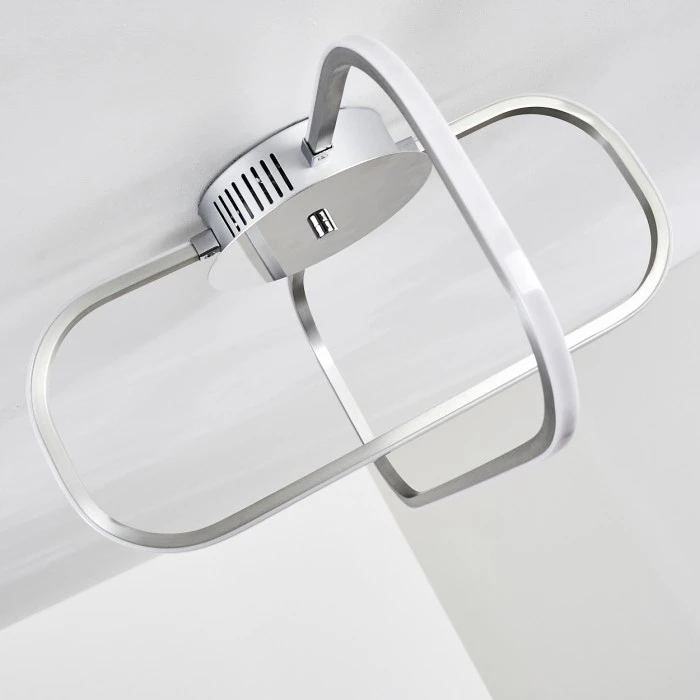 Hofstein Serre Deckenleuchte LED Chrom, 1-flammig 10 Hofstein Serre Deckenleuchte LED Chrom, 1-flammig – Bild 10