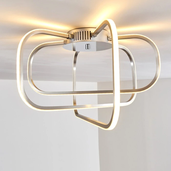 Hofstein Serre Deckenleuchte LED Chrom, 1-flammig 6 Hofstein Serre Deckenleuchte LED Chrom, 1-flammig – Bild 6