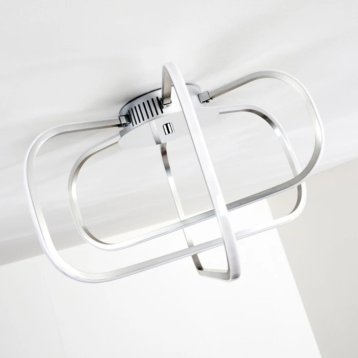 Hofstein Serre Deckenleuchte LED Chrom, 1-flammig 7 Hofstein Serre Deckenleuchte LED Chrom, 1-flammig – Bild 7