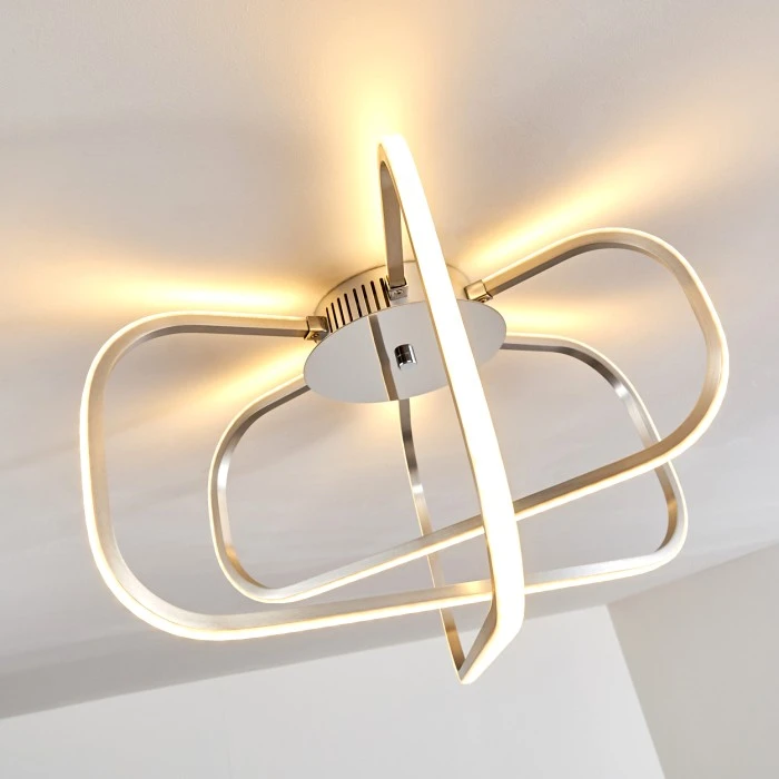 Hofstein Serre Deckenleuchte LED Chrom, 1-flammig 8 Hofstein Serre Deckenleuchte LED Chrom, 1-flammig – Bild 8