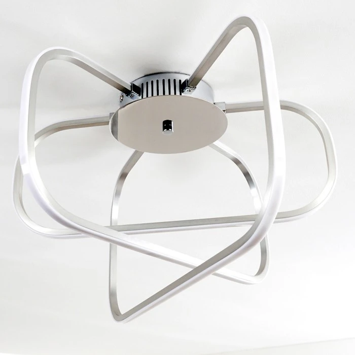 Hofstein Serre Deckenleuchte LED Chrom, 1-flammig 9 Hofstein Serre Deckenleuchte LED Chrom, 1-flammig – Bild 9