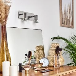 Hofstein Sibarco Wandleuchte LED Chrom, 2-flammig -LED Leuchten Verkäufe 2022 sibarco wandleuchte h3548196 8