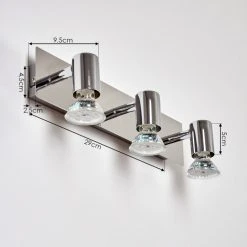 Hofstein Sibarco Wandleuchte LED Chrom, 3-flammig -LED Leuchten Verkäufe 2022 sibarco wandleuchte h3548219 3