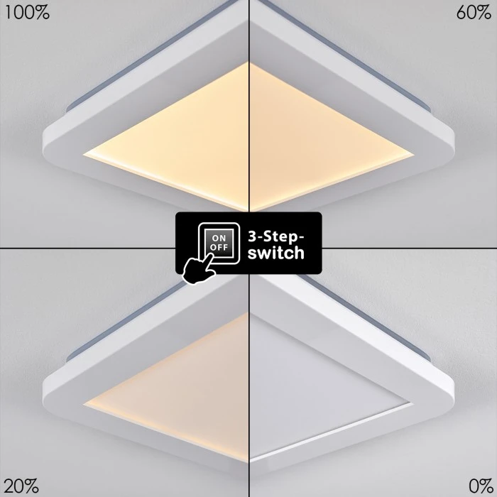 Hofstein Siguna Deckenpanel LED Weiß, 1-flammig 3 Hofstein Siguna Deckenpanel LED Weiß, 1-flammig – Bild 3