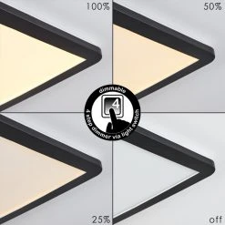 Hofstein Siguna LED Panel Schwarz, Wei&szlig;, 1-flammig -LED Leuchten Verkäufe 2022 siguna led panel h3374597 18