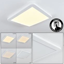 Hofstein Siguna LED Panel Weiß, 1-flammig
