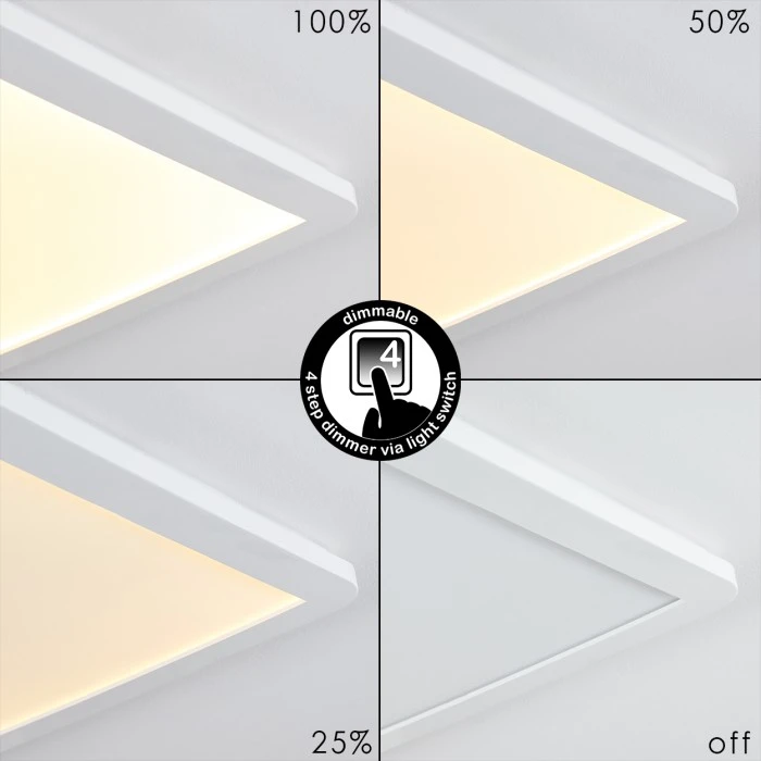 Hofstein Siguna LED Panel Weiß, 1-flammig 20 Hofstein Siguna LED Panel Weiß, 1-flammig – Bild 20