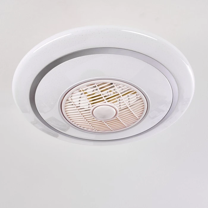 Hofstein Sitges Deckenventilator LED Weiß, 1-flammig, Fernbedienung 5 Hofstein Sitges Deckenventilator LED Weiß, 1-flammig, Fernbedienung – Bild 5