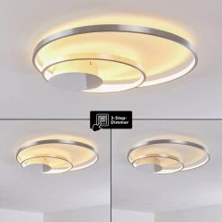 Hofstein Skanes Deckenleuchte LED Nickel-Matt, 1-flammig -LED Leuchten Verkäufe 2022 skanes deckenleuchte h3273524 do1 2