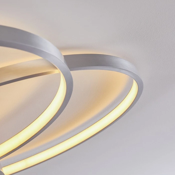 Hofstein Skanes Deckenleuchte LED Nickel-Matt, 1-flammig 24 Hofstein Skanes Deckenleuchte LED Nickel-Matt, 1-flammig – Bild 24