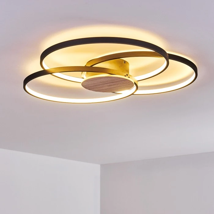 Hofstein Skanes Deckenleuchte LED Schwarz, 1-flammig 8 Hofstein Skanes Deckenleuchte LED Schwarz, 1-flammig – Bild 8