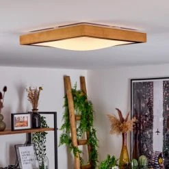 Hofstein Sobredo Deckenleuchte LED Schwarz, Naturfarben, 1-flammig -LED Leuchten Verkäufe 2022 sobredo deckenleuchte h3460283 8