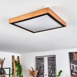Hofstein Sobredo Deckenleuchte LED Schwarz, Naturfarben, 1-flammig -LED Leuchten Verkäufe 2022 sobredo deckenleuchte h3460283 9
