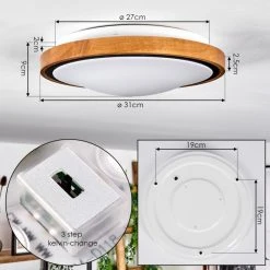 Hofstein Sobredo Deckenleuchte LED Schwarz, Weiß, Naturfarben, 1-flammig 14 Hofstein Sobredo Deckenleuchte LED Schwarz, Weiß, Naturfarben, 1-flammig -LED Leuchten Verkäufe 2022 sobredo deckenleuchte h3560495 3