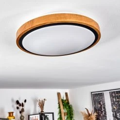 Hofstein Sobredo Deckenleuchte LED Schwarz, Weiß, Naturfarben, 1-flammig 15 Hofstein Sobredo Deckenleuchte LED Schwarz, Weiß, Naturfarben, 1-flammig -LED Leuchten Verkäufe 2022 sobredo deckenleuchte h3560495 4