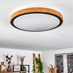 Hofstein Sobredo Deckenleuchte LED Schwarz, Weiß, Naturfarben, 1-flammig 21 Hofstein Sobredo Deckenleuchte LED Schwarz, Weiß, Naturfarben, 1-flammig -LED Leuchten Verkäufe 2022 sobredo deckenleuchte h3581469 10