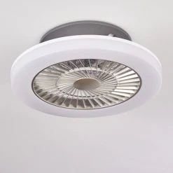 Hofstein Somalia Deckenventilator LED Silber, Transparent, Klar, 1-flammig -LED Leuchten Verkäufe 2022 somalia deckenventilator h3372678 4