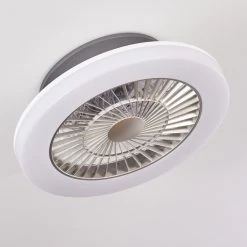 Hofstein Somalia Deckenventilator LED Silber, Transparent, Klar, 1-flammig -LED Leuchten Verkäufe 2022 somalia deckenventilator h3372678 8