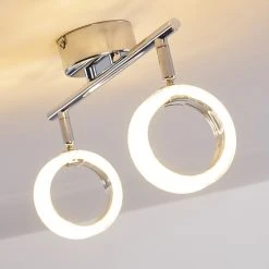 Hofstein Soppana Deckenleuchte LED Chrom, 2-flammig -LED Leuchten Verkäufe 2022 soppana deckenleuchte h3169834 do1 12