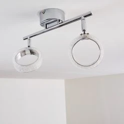 Hofstein Soppana Deckenleuchte LED Chrom, 2-flammig -LED Leuchten Verkäufe 2022 soppana deckenleuchte h3169834 do1 16