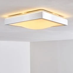 Hofstein Sora Deckenleuchte LED Nickel-Matt, 1-flammig -LED Leuchten Verkäufe 2022 sora deckenleuchte h166100 12