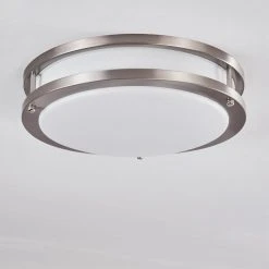 Hofstein Sora Deckenleuchte LED Nickel-Matt, Wei&szlig;, 1-flammig -LED Leuchten Verkäufe 2022 sora deckenleuchte h3266182 do4 3